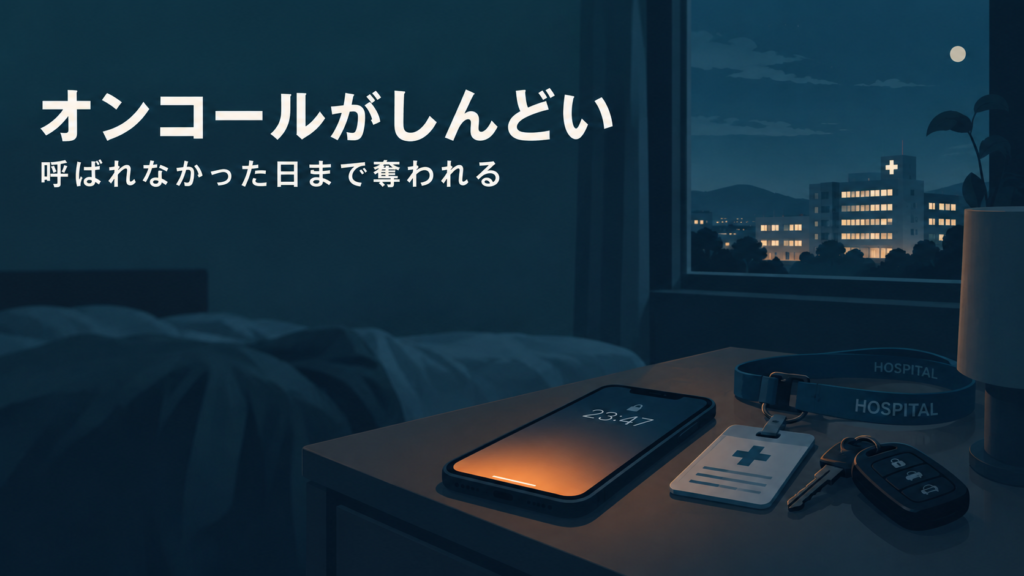 放射線技師のオンコールがきつい理由を解説するイメージ